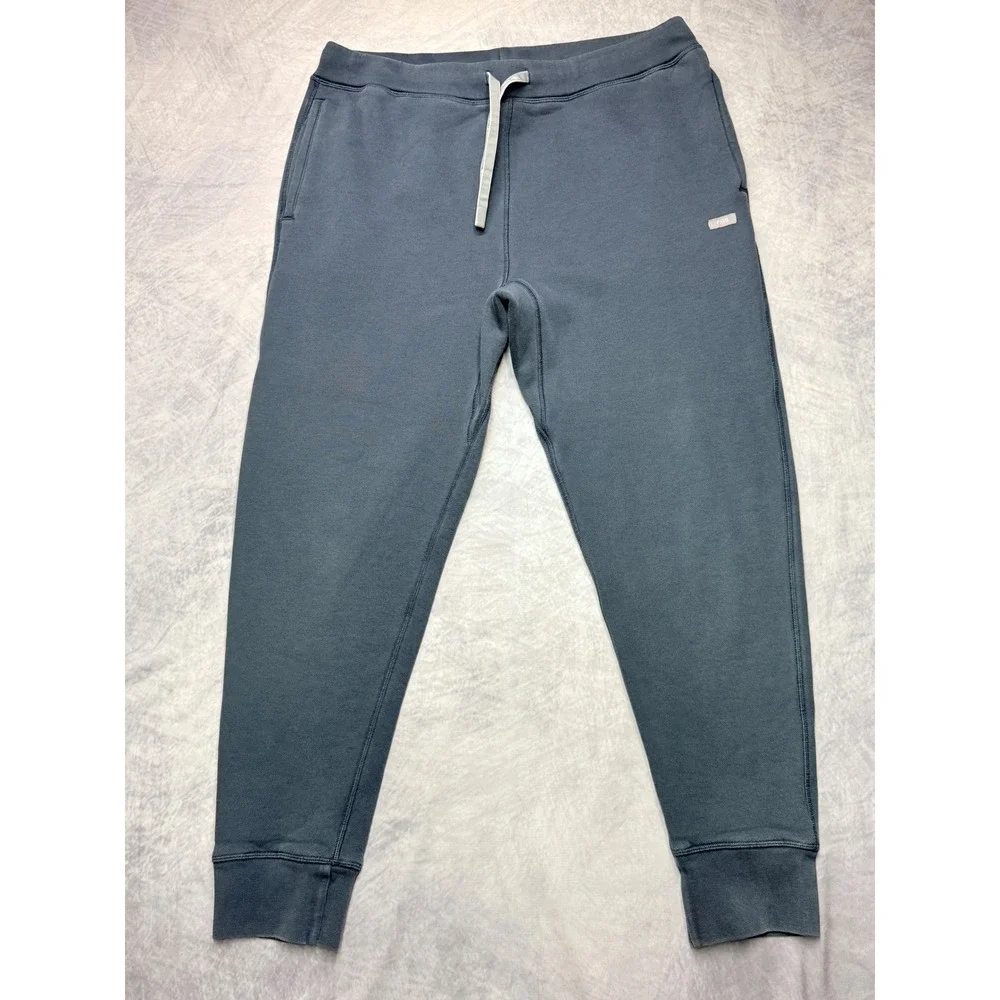 Figs‎ Mens Fleece Lined Jogger Sweatpants Blue Gray M22LW2006 Size Large